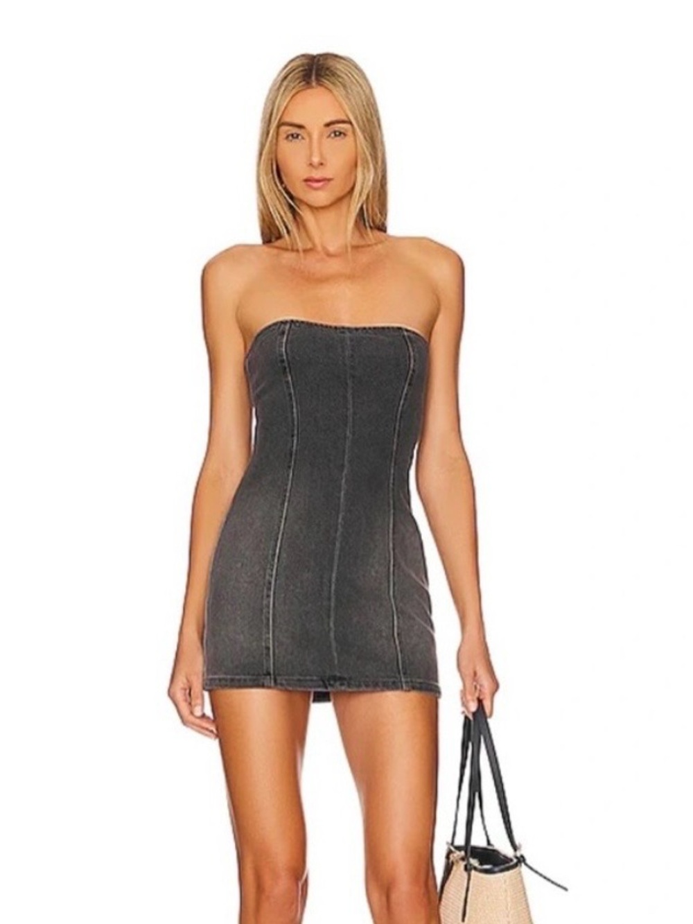 EB Denim Revolve Mini Dress Corset Lace✨NWOT  Sz Small